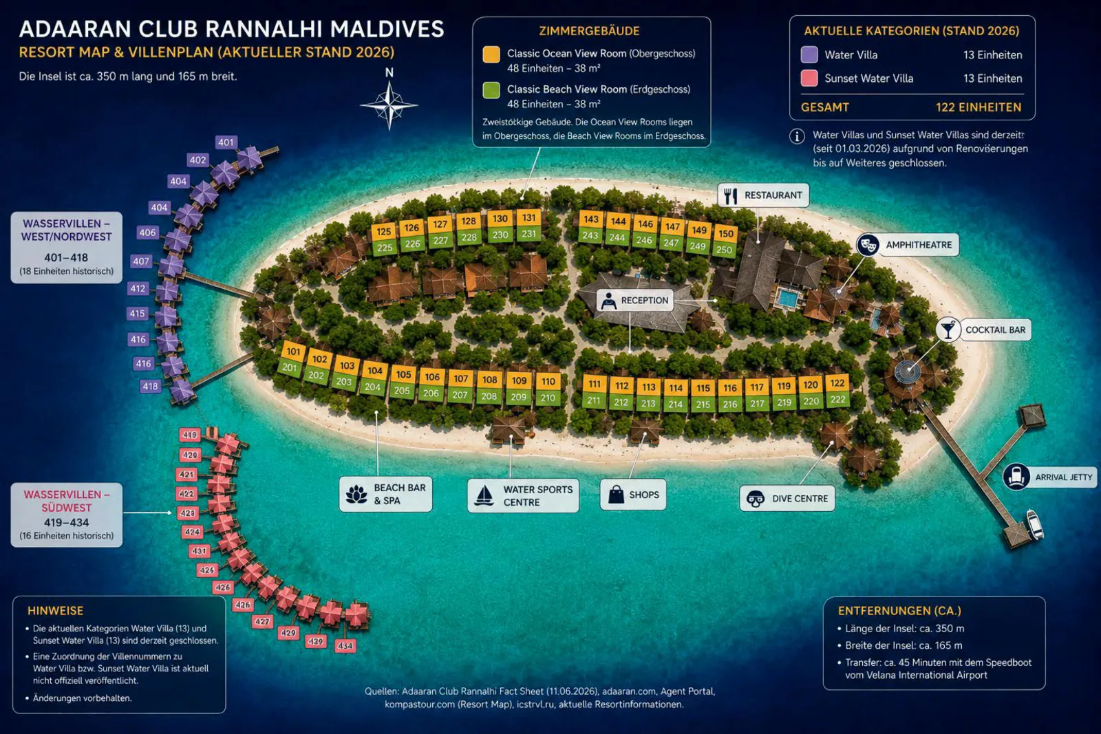 Inselkarte Adaaran Club Rannalhi