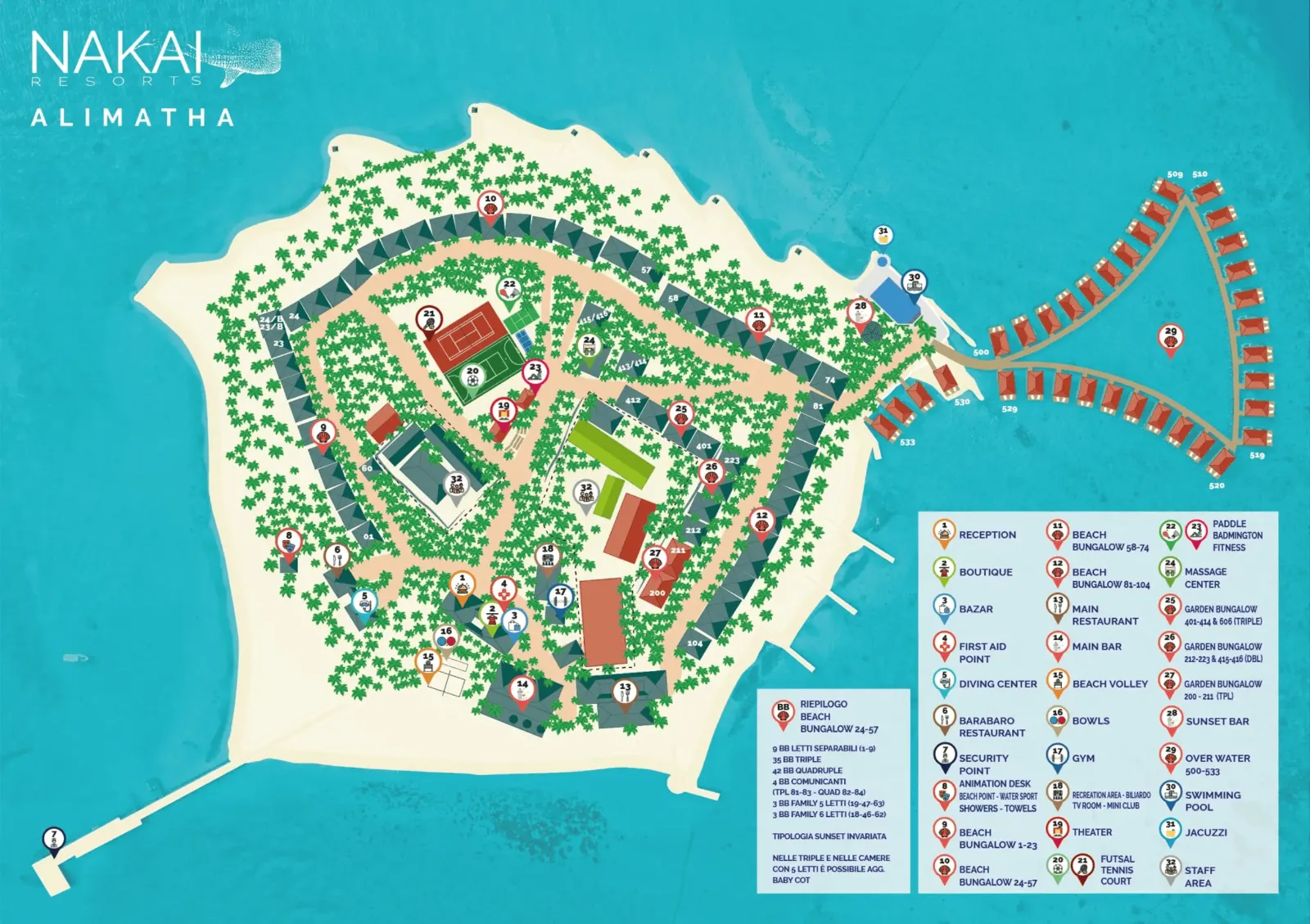 Inselkarte Nakai Alimatha Resort