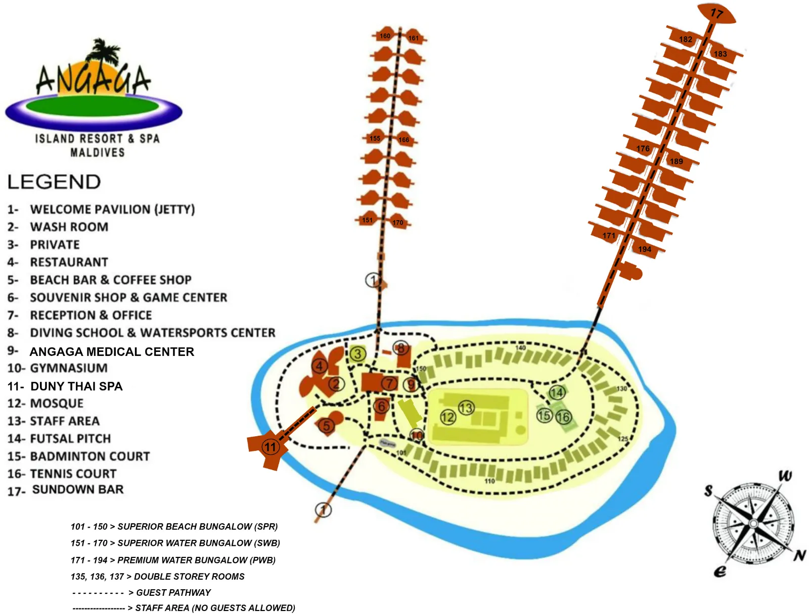 Inselkarte Angaga Island Resort & Spa