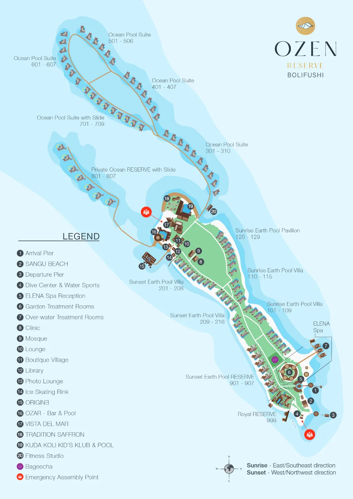 Inselkarte OZEN RESERVE BOLIFUSHI
