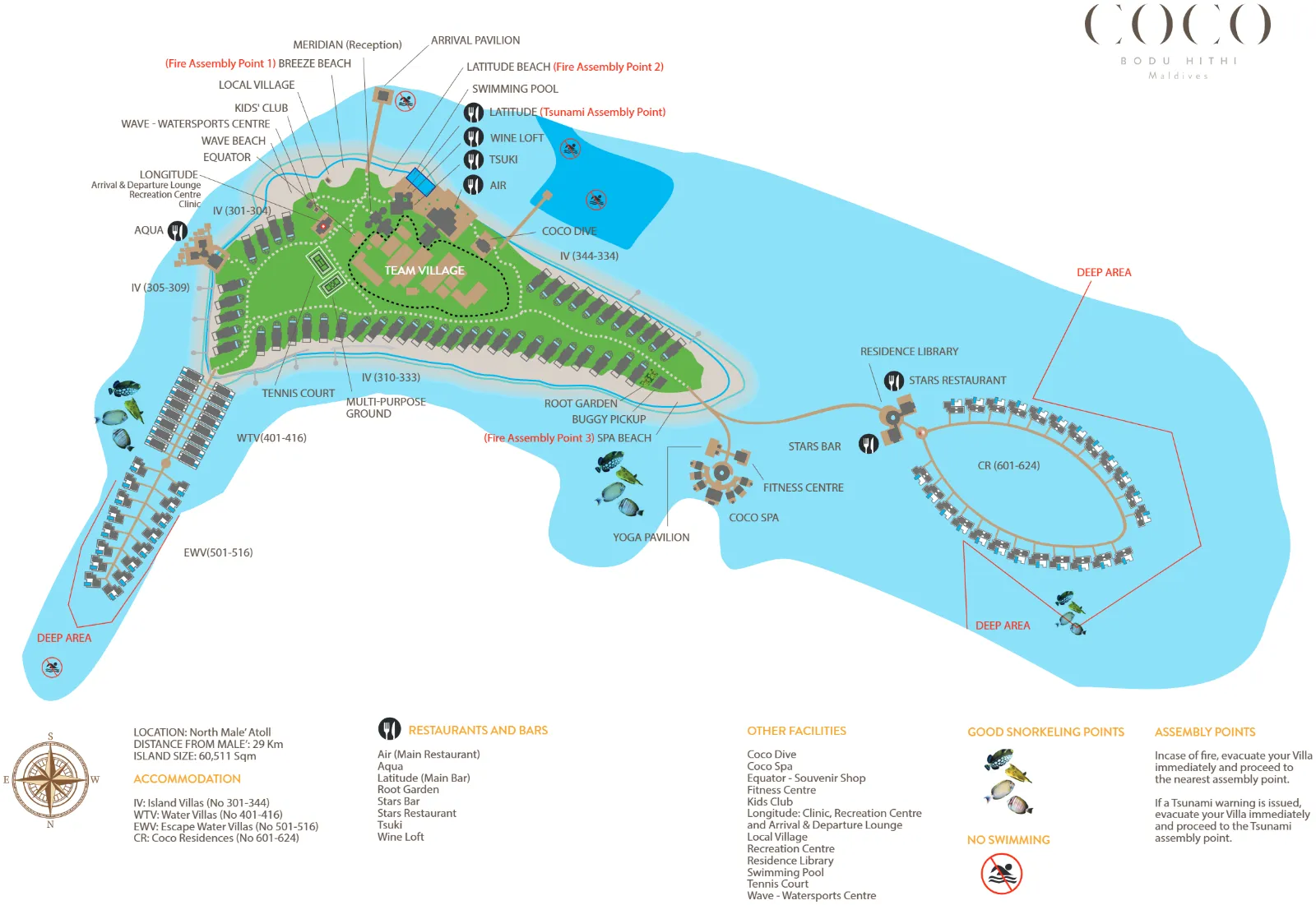 Inselkarte Coco Bodu Hithi