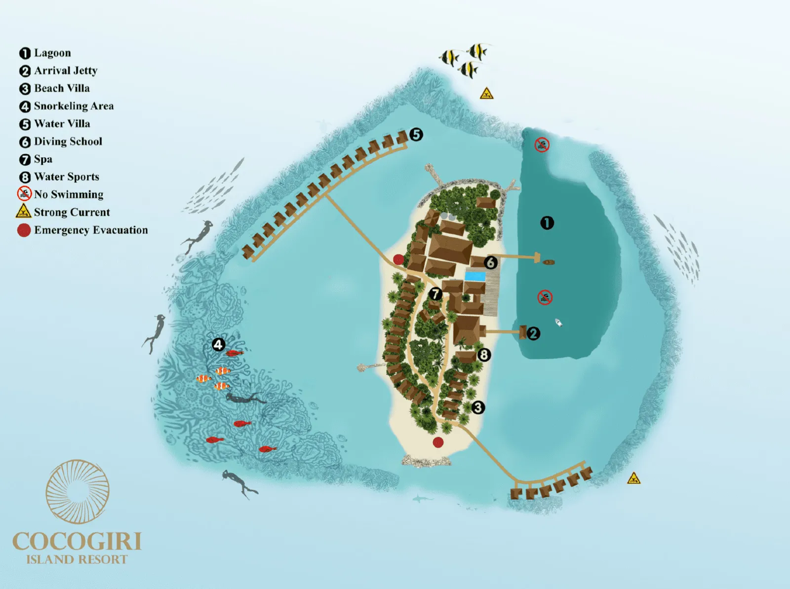 Inselkarte Cocogiri Island Resort