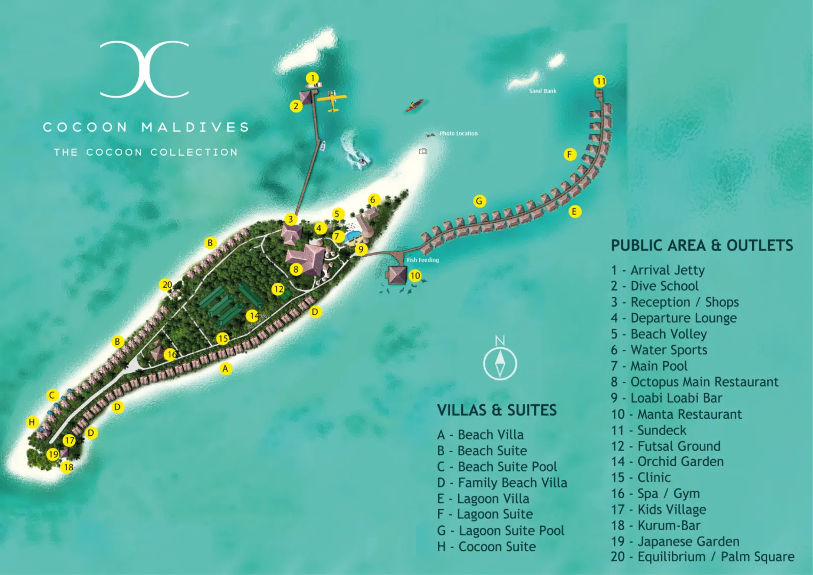 Inselkarte Cocoon Maldives