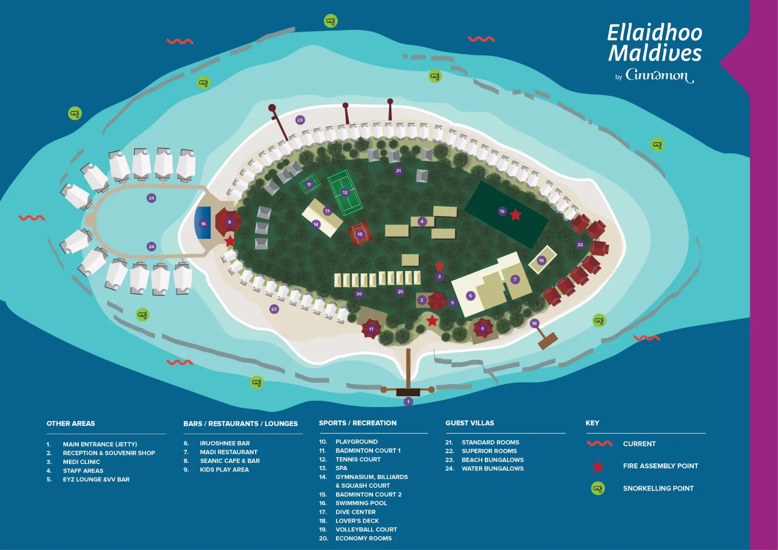 Inselkarte Ellaidhoo Maldives by Cinnamon