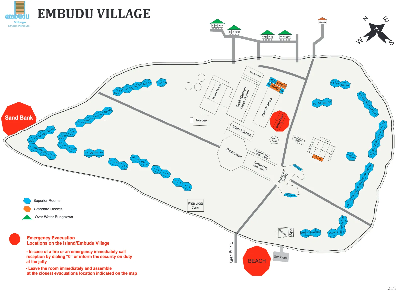 Inselkarte Embudu Village