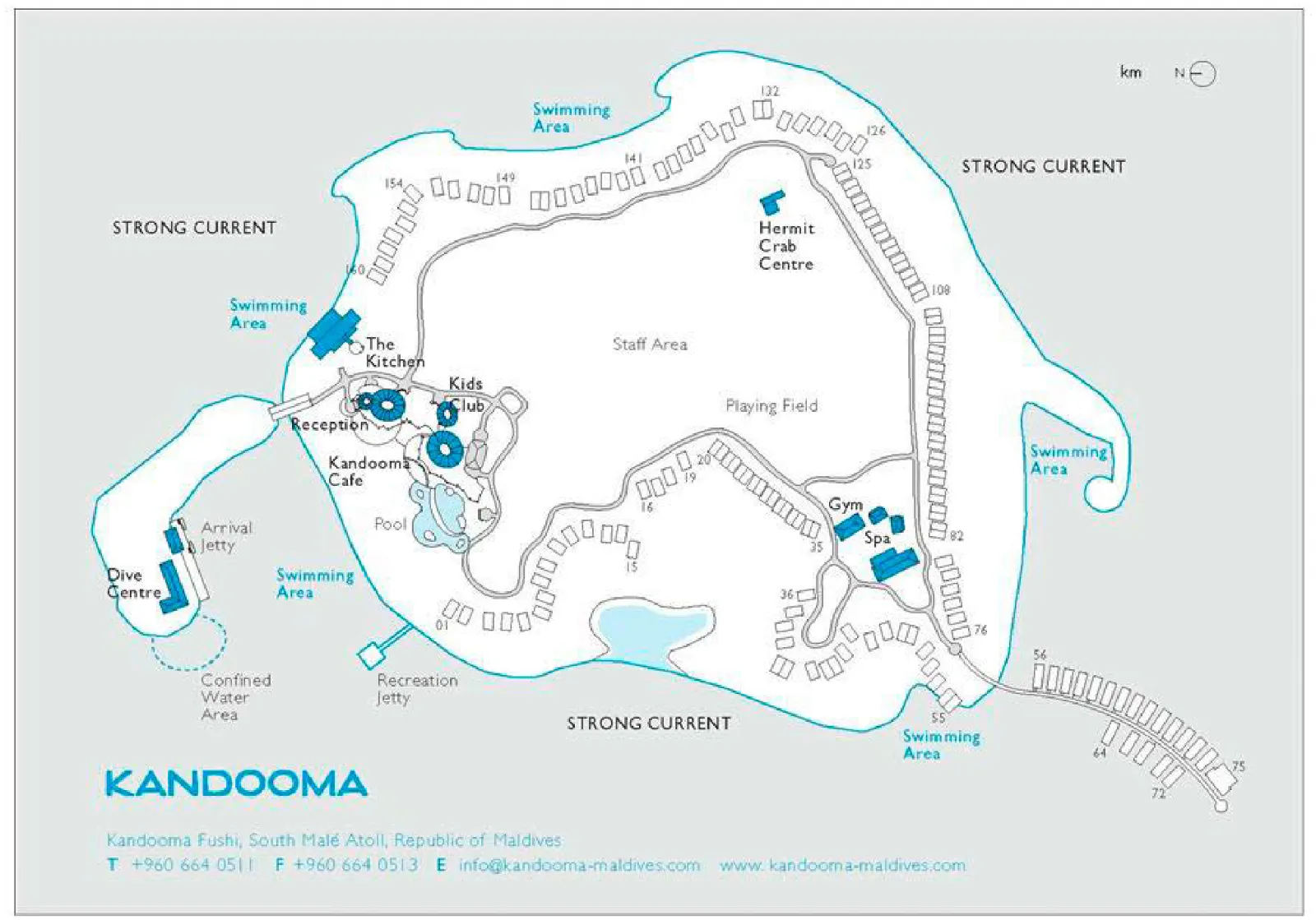 Inselkarte Holiday Inn Resort Kandooma