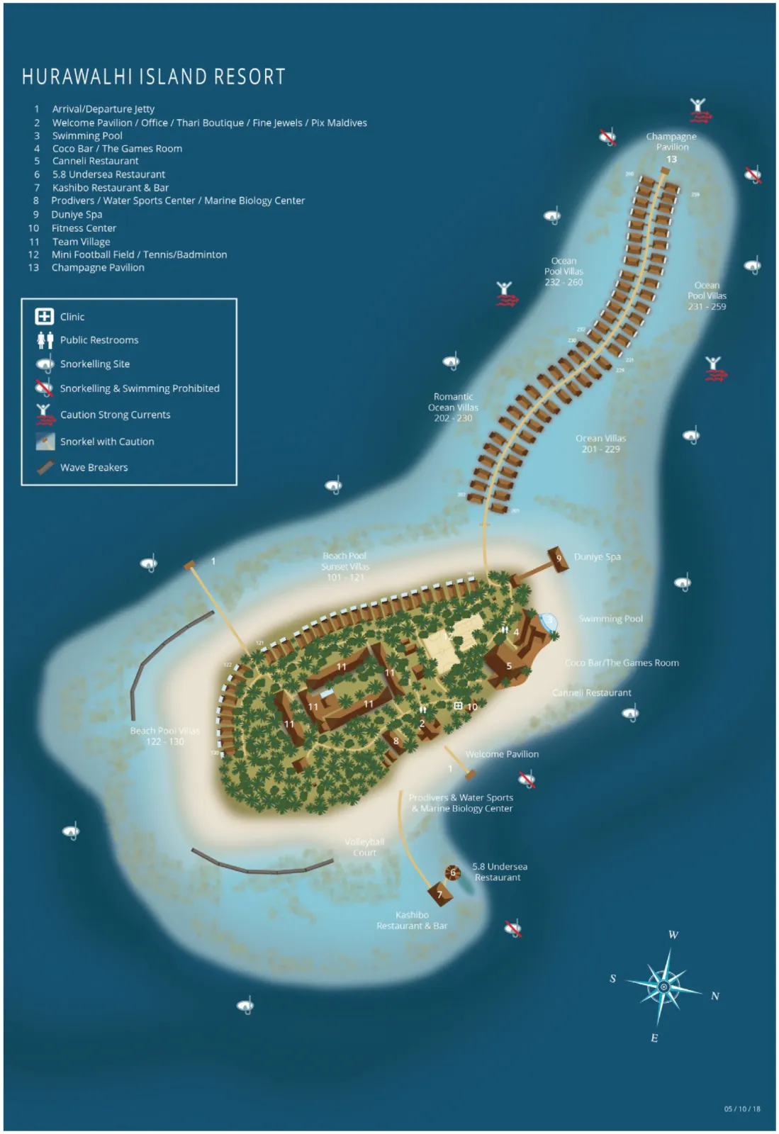 Inselkarte Hurawalhi Island Resort