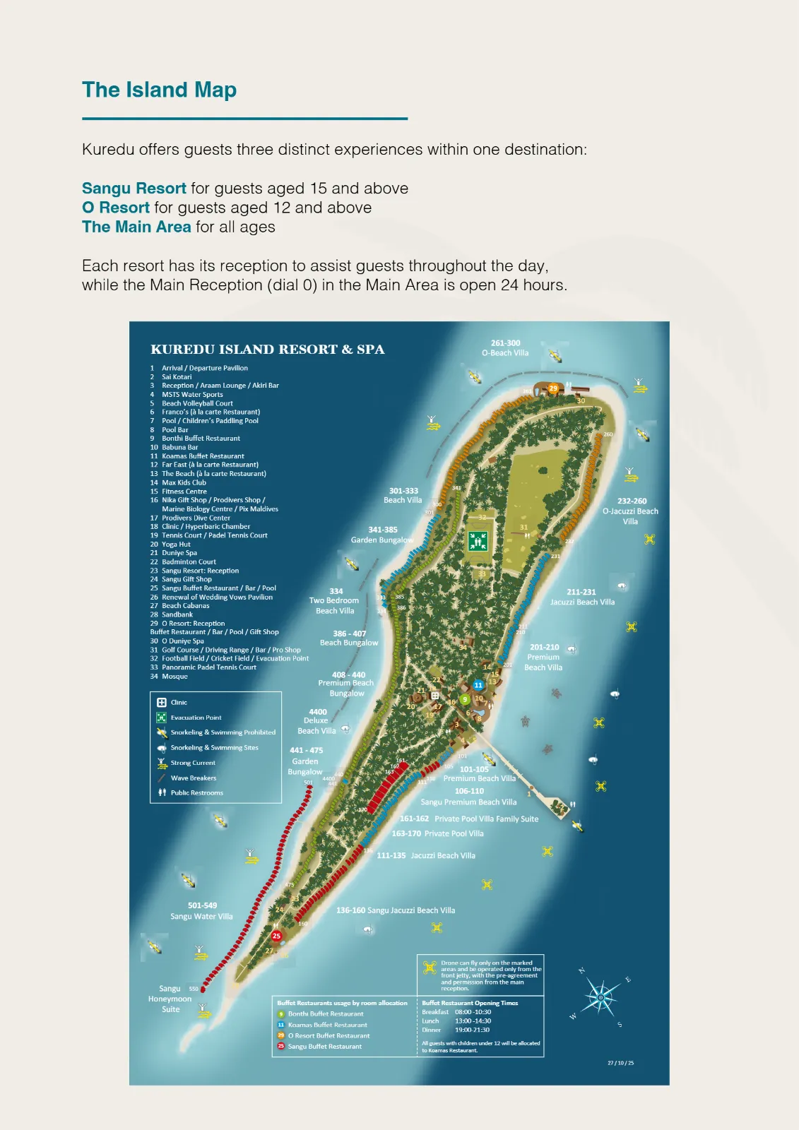 Inselkarte Kuredu Island Resort & Spa