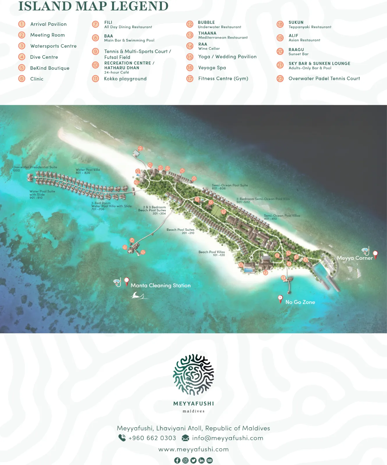 Inselkarte Meyyafushi Maldives