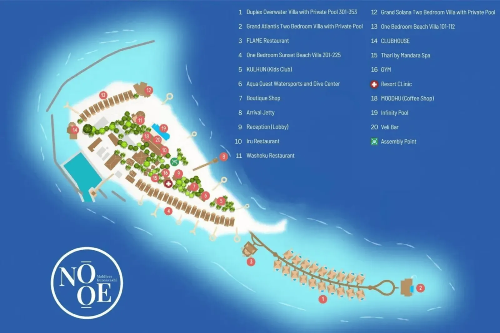 Inselkarte NOOE Maldives Kunaavashi