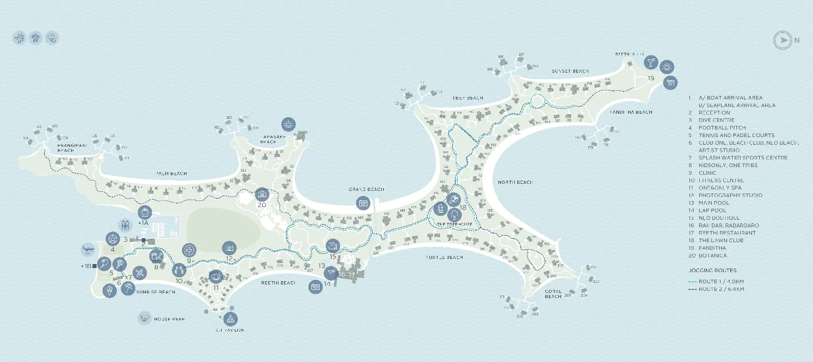 Inselkarte One&Only Reethi Rah