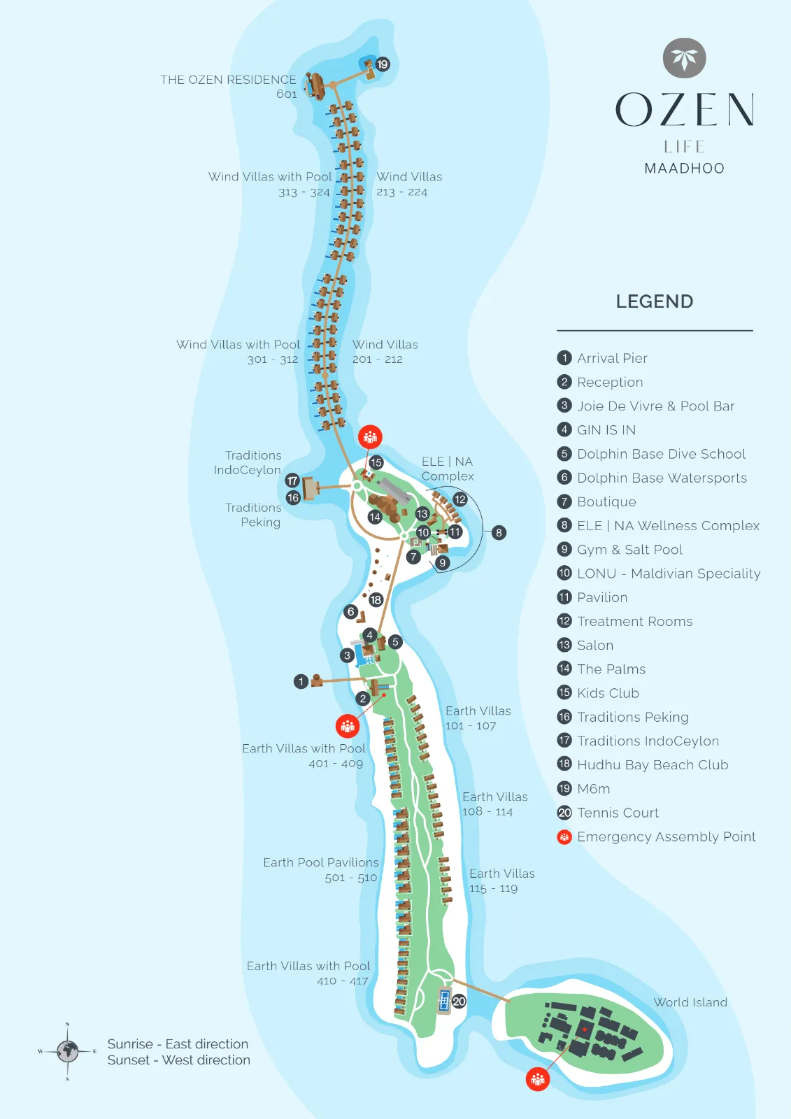 Inselkarte OZEN LIFE MAADHOO