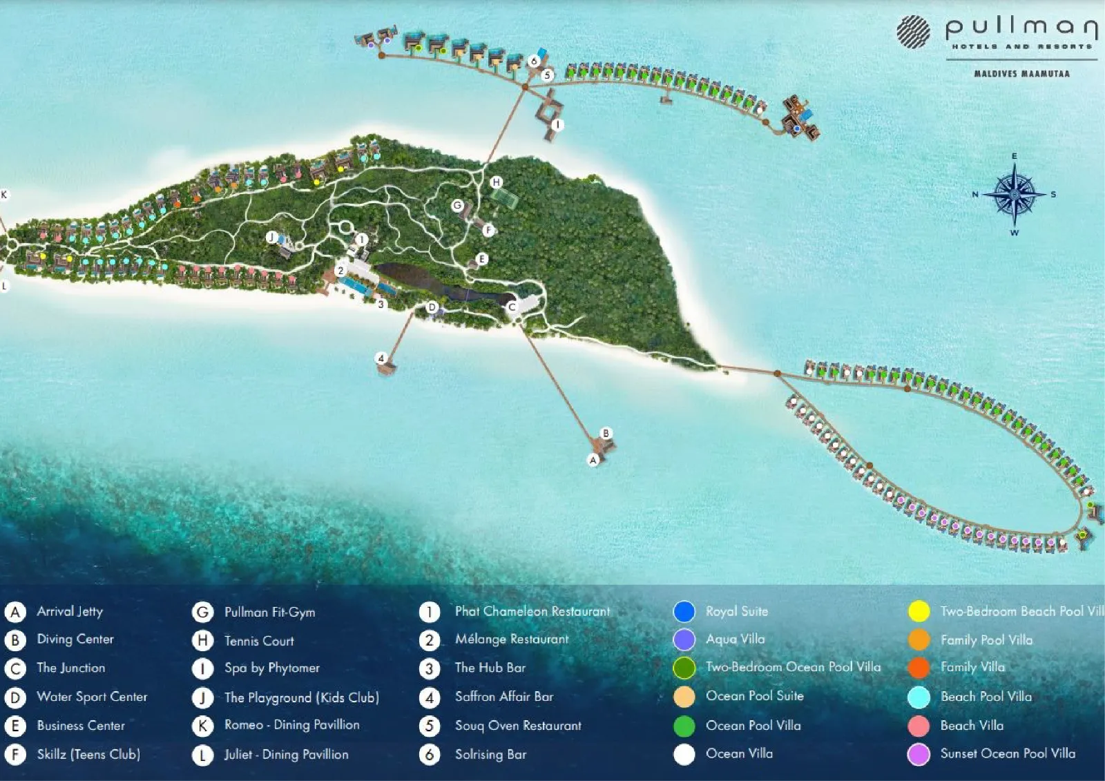 Inselkarte Pullman Maldives Maamutaa