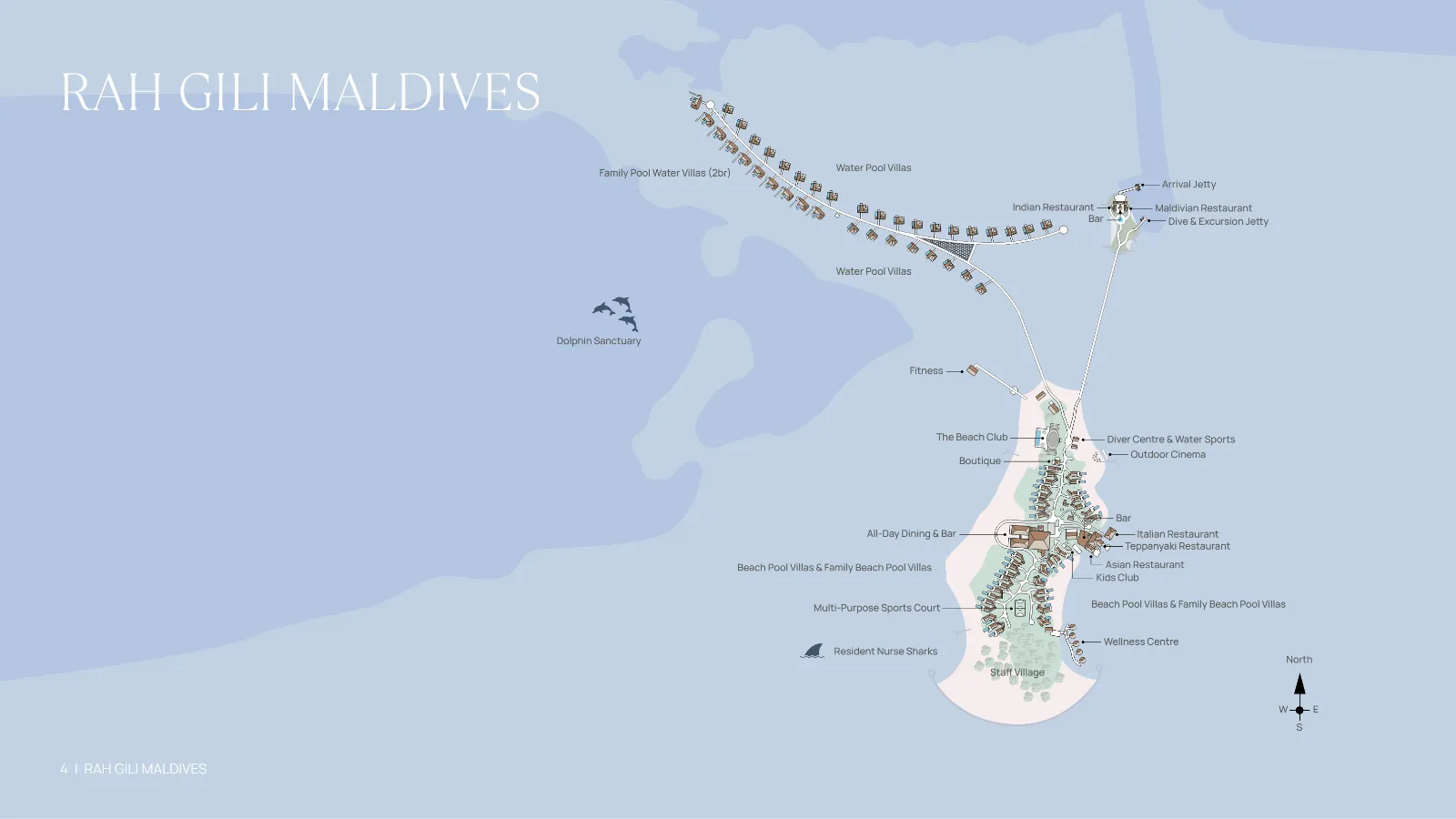 Inselkarte Rah Gili Maldives