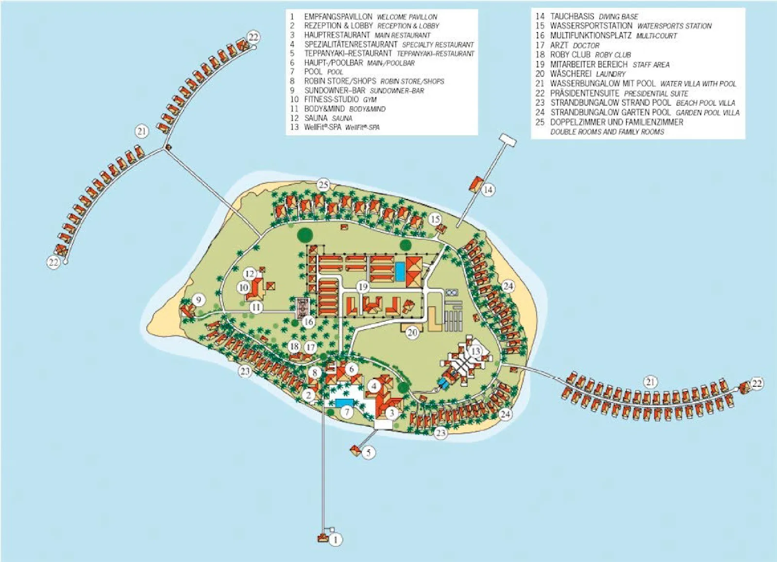 Inselkarte ROBINSON NOONU