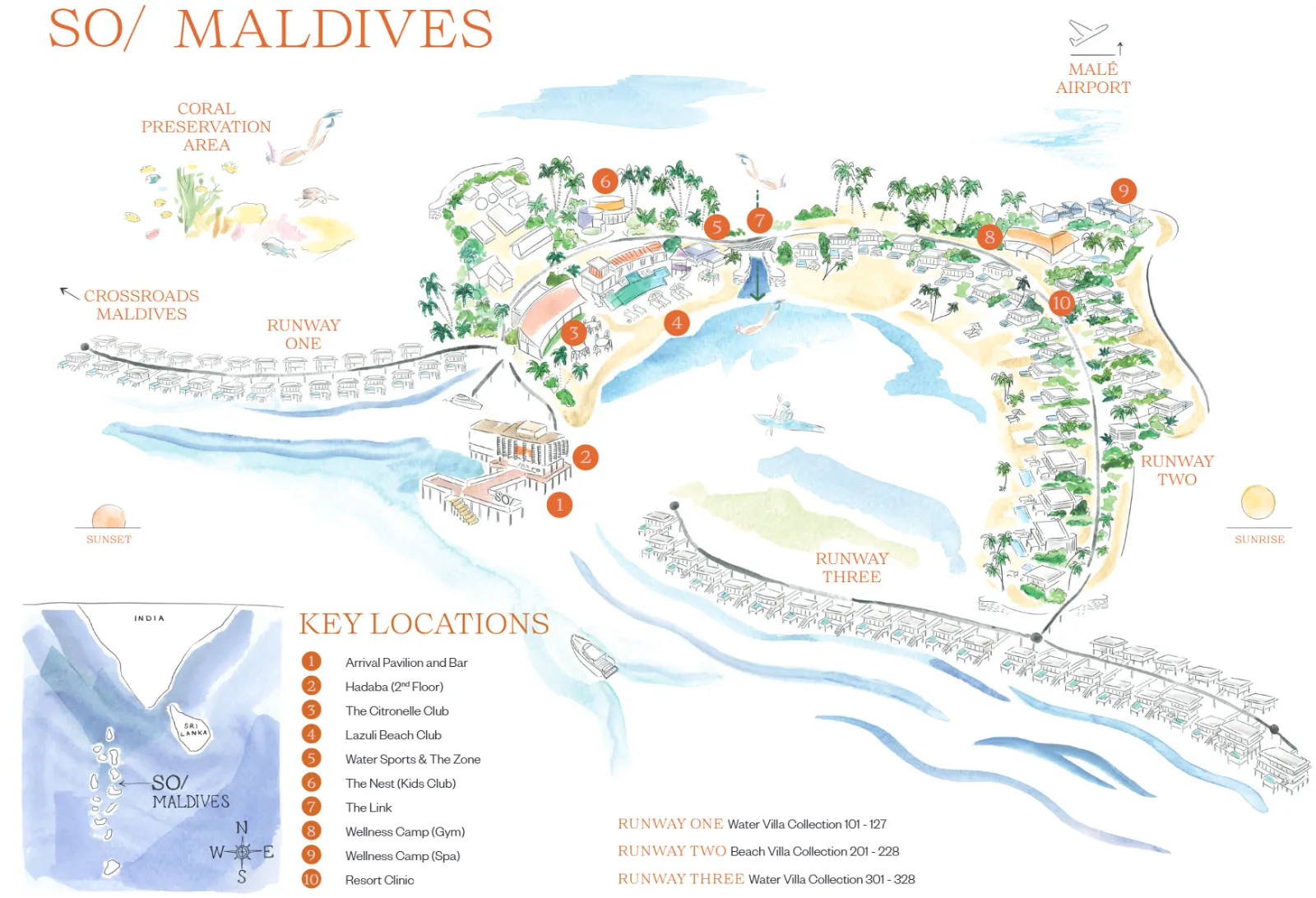 Inselkarte SO/ Maldives