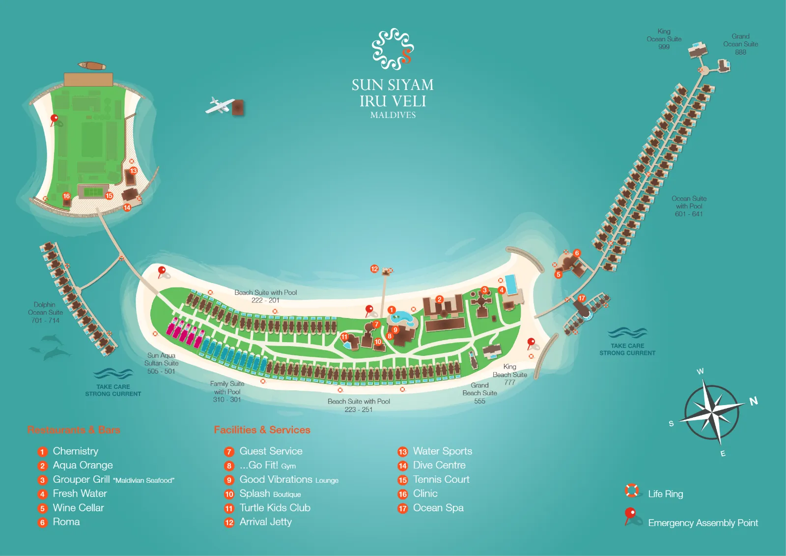 Inselkarte Sun Siyam Iru Veli Maldives