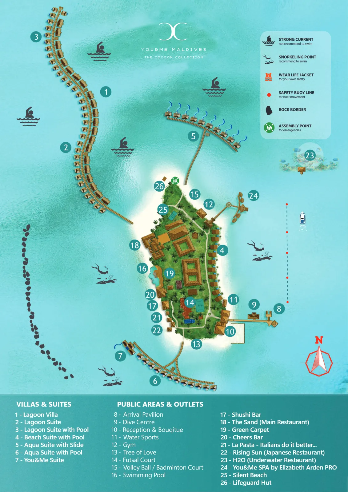 Inselkarte You & Me Maldives